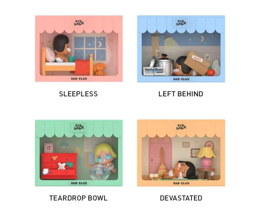 POP MART - CRYBABY Sad Club Series Scene Sets - Afbeelding 3