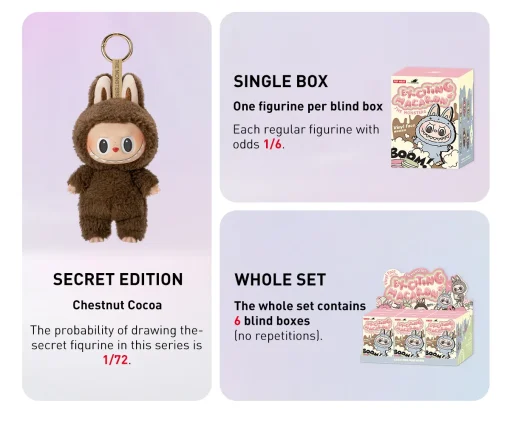 POP MART - THE MONSTERS - Exciting Macaron Vinyl Face Blind Box - Afbeelding 3