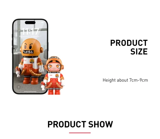 POP MART - MEGA SPACE MOLLY 100% × emoji™ Series - Afbeelding 3