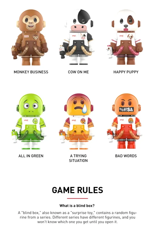 POP MART - MEGA SPACE MOLLY 100% × emoji™ Series - Afbeelding 6