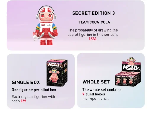 POP MART - MEGA SPACE MOLLY 100% Series 3 - Afbeelding 5