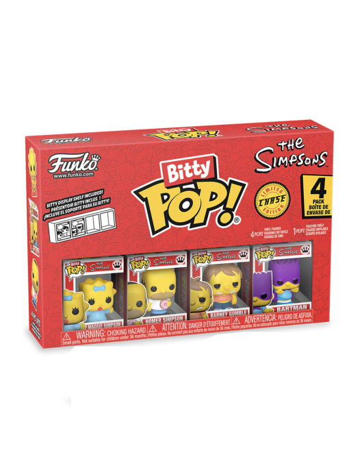 Bitty POP! - The Simpsons Maggie Simpson, Homer Simpson, Barney Gumble, Random Chase