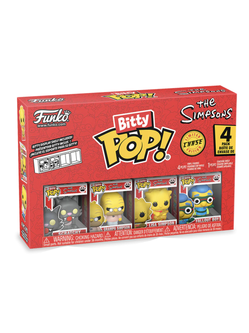 Bitty POP! - The Simpsons Scratchy, Grampa Simpson, Lisa Simpson, Random Chase