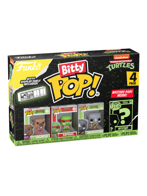 Bitty POP! - Ninja Turtles Splinter, Raphael, Rocksteady, ?