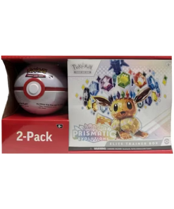 Costco Exclusive Prismatic Evolutions Elite Trainer Box en Pokeball